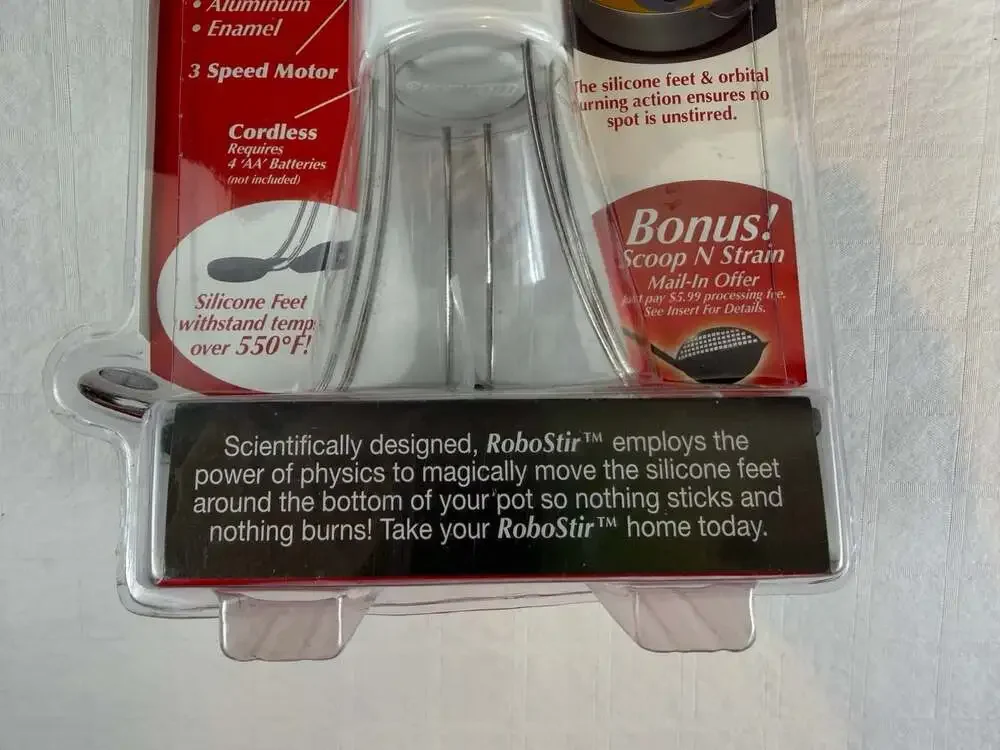 Robo Stir Automatic Cooking Pot Stirrer 3-Speed Cordless Non-Stick As Seen On TV